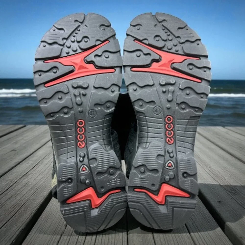 ECCO Offroad Women's Yucatan Sandal - Black/Mole/Black - Size 10-10.5 US / 41 EU - Picture 5 of 9